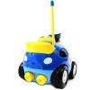 JuzToys Remote Control Car, 4" Cartoon RC Police Car Remote Control Toy for Toddlers, Blue - 2 of 4