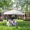 SKONYON 10' x10' Pop Up Canopy Tent Sun Shelter UV50+ Waterproof Canopy Top - 3 of 4