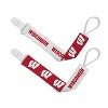 BabyFanatic Officially Licensed Unisex Pacifier Clip 2-Pack - NCAA Wisconsin Badgers - Officially Licensed Baby Apparel - 2 of 4