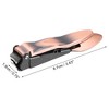 Unique Bargains Stainless Steel Nail Clippers Portable Nail Cutter Trimmer for Nail Care 1Pc - 4 of 4