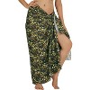 HAPPY BAY Women's Bikini Beach Wrap Swim Cover Up Swimwear Bathing suit Summer Wraps Beachwear Sarong Swimsuits for Women One Size Brown, Leaf - 2 of 4