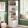 Hommoo 66.9-Inch Tall Corner Bookcase - 2 of 4