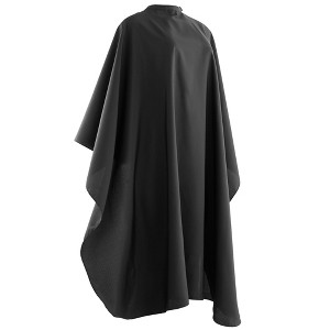 Salon Sundry Professional Nylon Hair Salon Cape with Snap Closure - 50 inch x 60 inch, Black - 1 of 4