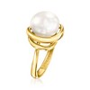 Ross-Simons 10-10.5mm Cultured Pearl Asymmetrical Ring in 14kt Yellow Gold - 3 of 4