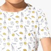 Bellabu Bear Kids Milk & Cookies Original Bamboo Kids Pajama Short Set - 2 of 4