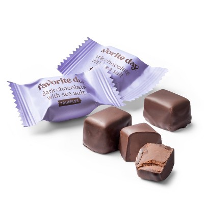 Dark Chocolate with Sea Salt Truffle Candy - 3.5oz - Favorite Day&#8482;