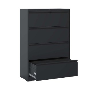NicBex 3/4/5 Drawers Metal Vertical File Storage Cabinet with Lock for Home Office Letter/Legal/A4/F4 - 1 of 4