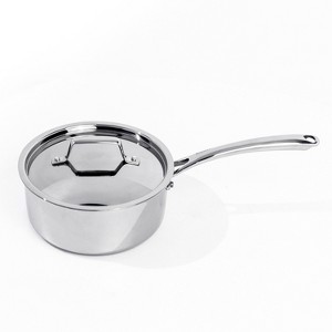 BergHOFF Professional Tri-Ply 18/10 Stainless Steel 8" Saucepan with Stainless Steel Lid 3Qt. - 1 of 4