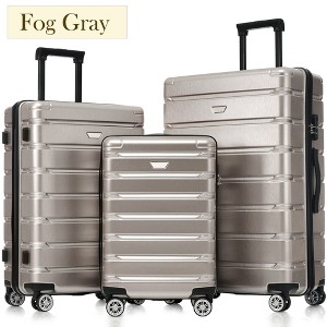Hrinhom 3-Piece Luggage Set With Spinner Wheels,Lightweight Travel Bags (20"/24"/28") - 1 of 4