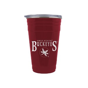 NCAA Ohio State Buckeyes Tailgater Tumbler - 22oz: Stainless Steel, Acrylic Lid - 1 of 2