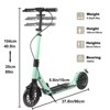 Foldable Lightweight Kick Scooter for Kids & Teens, Adjustable Height, Dual Brakes, Shock Absorbing, Portable Scooter - 3 of 4
