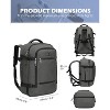 Hynes Eagle 40L Travel Backpack + Fanny Pack-Dark Gray - 4 of 4