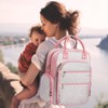 Itopfox Large Capacity Multifunctional Diaper Backpack for Travel & Hospital Use with Multiple Pockets - Pink - 2 of 4