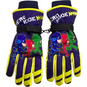 PJ Masks Superhero Winter Insulated Snow Ski Mittens or Gloves– Boys Ages 2-7 - 1 of 3