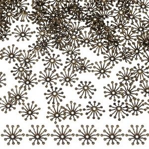 Unique Bargains Metal Durable Multipurpose Use Jewelry Making End Caps 50 Pcs - 1 of 4