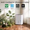 Waykar ENERGY STAR Dehumidifier Series | 30-150 Pints | Covers 5,000-7,500 Sq. Ft | Smart Controls, Auto Swing & Auto Defrosting - 3 of 4