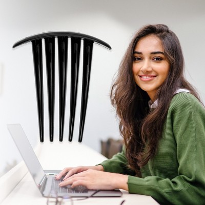 Unique Bargains Small Side Combs Teeth Hair Combs Hair Clip Combs - image 2