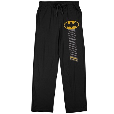Men's Batman Symbol Sleep Set Pajamas PJs Lounge Fleece Pants S/S Tee Shirt $50 