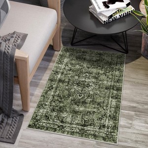 Coucheta Washable Low Pile Area Rug , Non-Slip Indoor Outdoor Carpet for Living Room Bedroom Kitchen, Multi-Color & Size - 1 of 4