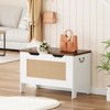 25/30/39"Farmhouse Storage Bench-Sturdy Wood Toy Chest with Safety Hinge, 350 lb Weight Capacity for Entryway & Bedroom - 3 of 4