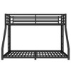 TIRAMISUBEST Metal Twin XL over Queen Bunk Bed for Teens and Adults, Floor Bunk Bedframe with Ladder and Guardrail, No Box Spring Needed - 4 of 4
