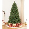 ZACHVO 5ft Unlit Christmas Tree with 614 Branches, 29 Pinecones, Metal Stand, Flame-Retardant PVC, Easy 3-Section Assembly, 30 inches Base - 2 of 4