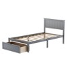 Whisen Wood Twin Size Platform Bed with Under-bed Drawer - 4 of 4