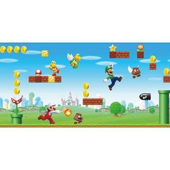 Super Mario Scene Peel & Stick Kids' Wall Border - RoomMates