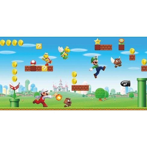 Nintendo - Stickers Super Mario Bros.  Super mario room, Mario room, Game  room decor