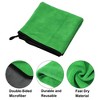 Unique Bargains Extra Large 500 GSM Microfibre Car Drying Towel 19.69"x39.39" Gray Green 1 Pc - 3 of 4