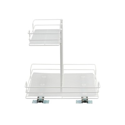 Household Essentials Double-Sided Pantry Organizer White: Steel Kitchen Storage, Cabinet Organizers, 1-Year Warranty — фото 5