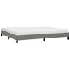 vidaXL Bed Frame Dark Gray 76 in.x79.9 in. King Fabric - 3 of 4
