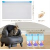 Heavy Duty Cat Litter Box Liners for Open-Top Self-Cleaning Boxes, Leak-Proof Drawstring Waste Bags - 2 of 4