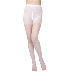Levante Women's Essentials White Satin Sheer Control Top 20-Denier Pantyhose - 1 of 3