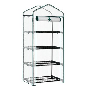 Karl Home | 27 in. W x 19 in. D x 62 in. H PE-covered Portable Greenhouse - 1 of 4