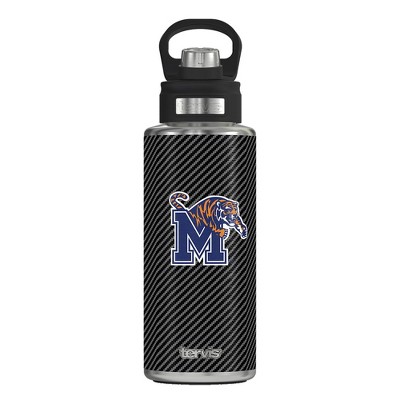 NCAA Memphis Tigers 32oz Carbon Fiber Stainless Steel Water Bottle
