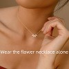 HTUTWOO Dainty Gold Necklaces for Women, Cubic Zirconia 14k Gold Plated Layered Necklaces Cute Simple Diamond Choker Necklaces Trendy Jewelry Gifts - 3 of 4