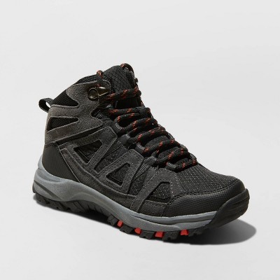 boys black walking boots