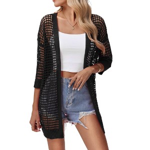 Zeagoo Women's 2026 Summer Crochet Lightweight Cardigan Short