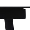 vidaXL Garden Dining Table Black 74.8"x35.4"x29.1" Steel and Glass - 3 of 3