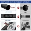 LunaLulinlk Shower Curtain Rod,43-72 Inch Adjustable Tension Shower Rod Never Rust Non-Slip No Drilling Spring Tension Curtain Rod - 3 of 4