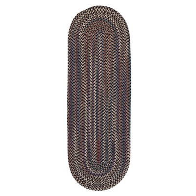 Colonial Mills Cedar Cove - Navy 2 Ft x10 Ft Runner (Oval) Rug Indoor 65% Nylon/35% Polypropylene