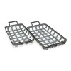 Cheung's Bram Set of 2 Rectangular Woven Themed Metal Trays - 4 of 4