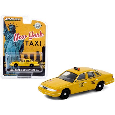 1994 Ford Crown Victoria Yellow "NYC Taxi" (New York City) "Hobby Exclusive" 1/64 Diecast Model Car by Greenlight