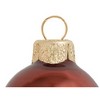 Northlight Pearl Finish Glass Christmas Ball Ornaments - 2.75" (70mm) - Chocolate Brown - 12ct - 3 of 3