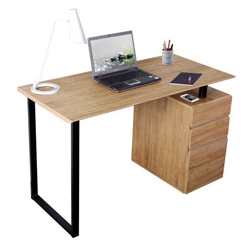 Computer Desk With Storage And File Cabinet Wood Techni Mobili