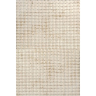 Nuloom Jeni Cozy Plush Solid Faux Rabbit Pet Friendly Premium Machine Washable Area Rug