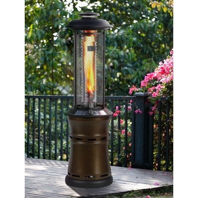 Bronze 36,000 BTU Propane Outdoor Patio Heater with Dancing Flame
