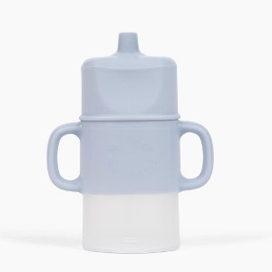 Flipping Holder Travel with Sip Top - squeeze proof food pouch holder, flips to juice box holder, plus handles and spill-proof sip top - 1 of 4