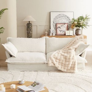 CAVINAS 87.4" Modern Deep Seat Cloud Couch, Comfy Upholstered Sofa with Multiple Large Soft Pillows - 1 of 4